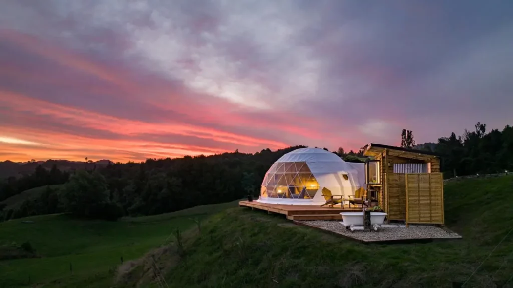 Glamping in New Zealand: A Feast of Scenery in a Luxury Dome