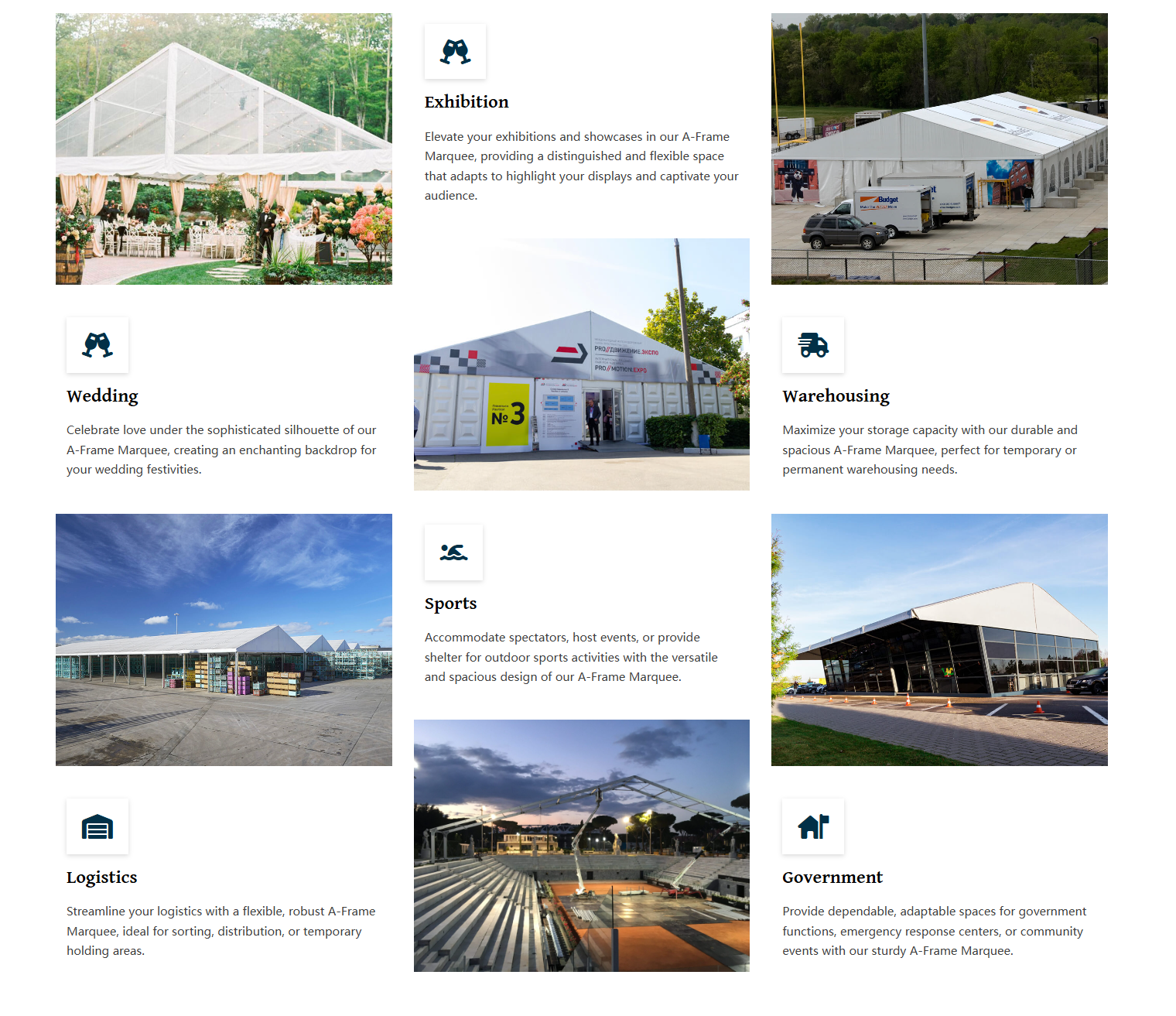 Aluminum-PVC Tent