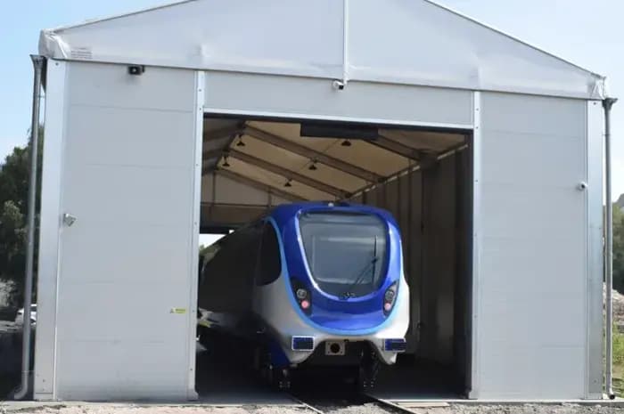 10x25m United Kingdom Modular Temporary Building for Train